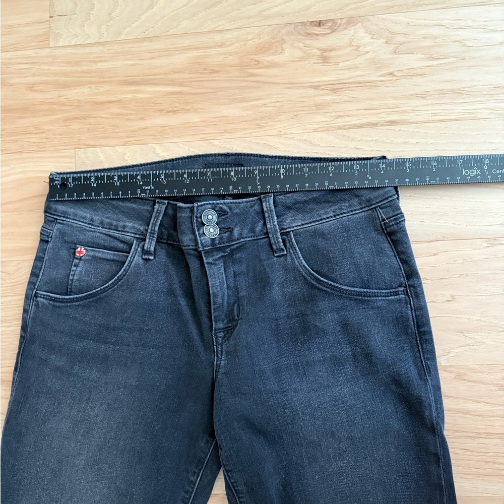 Hudson Jeans Hudson Crop Collin Flare Mid-rise Size 29 Charcoal - Picture 8 of 14